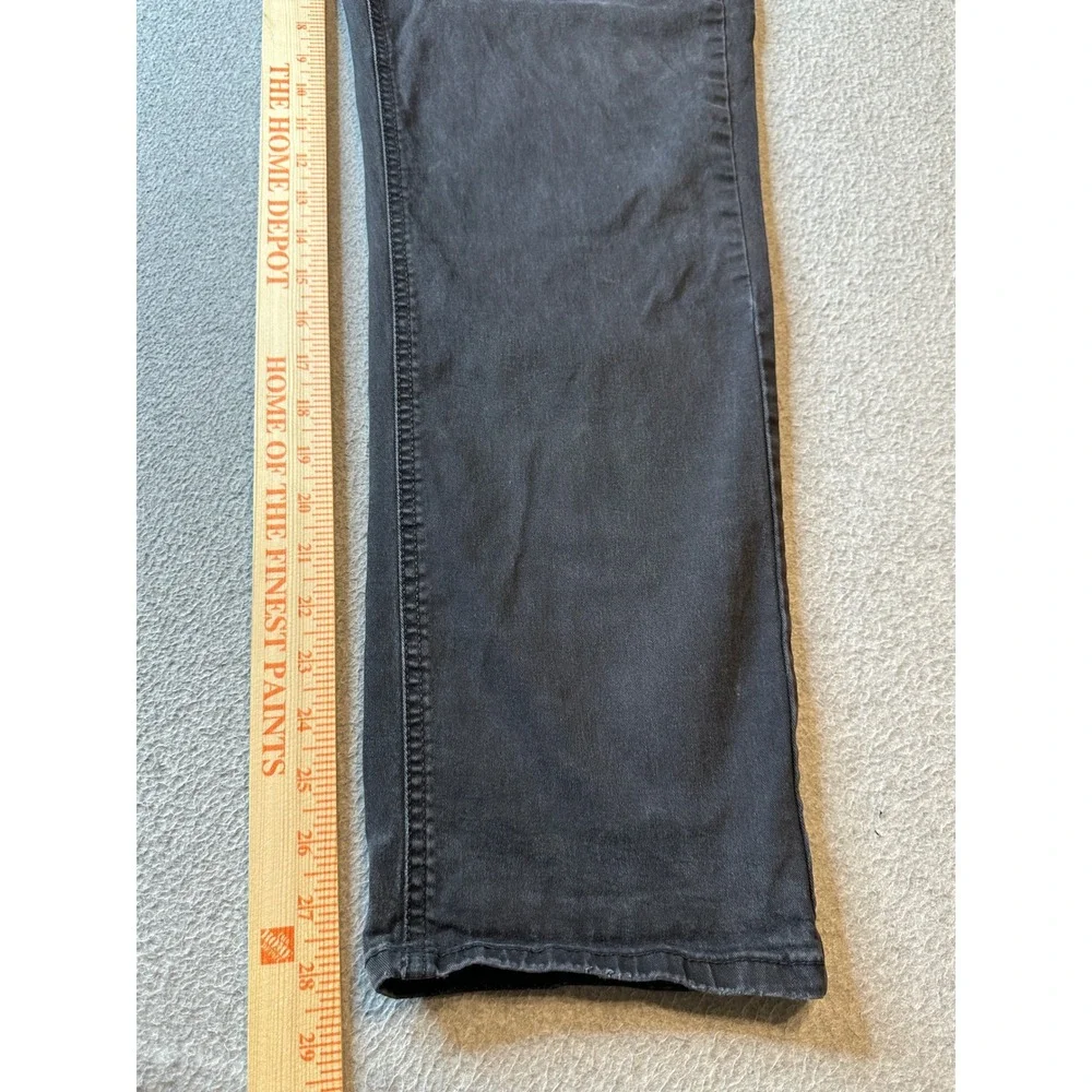 Signature Levis Strauss Athletic Fit Jeans Mens 38x32 (35x28.5) Black Denim Pant